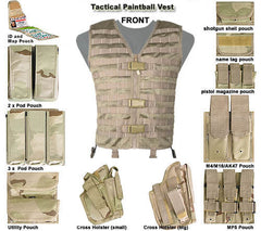 BLACK MOLLE Tactical Vest