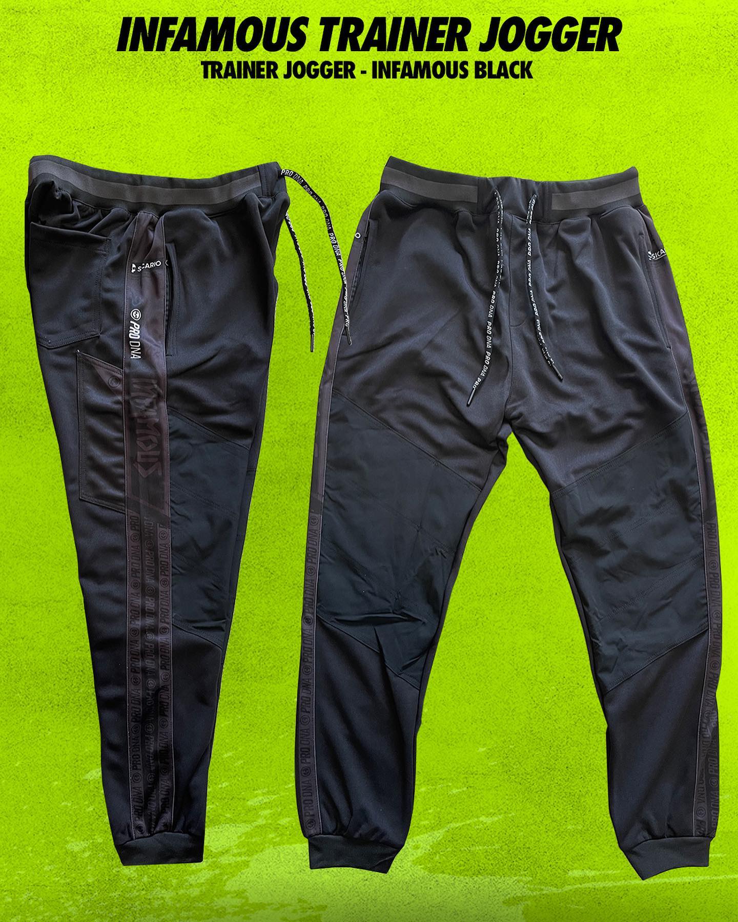 Infamous Trainer Jogger Paintball Pants - Infamous Black - Small