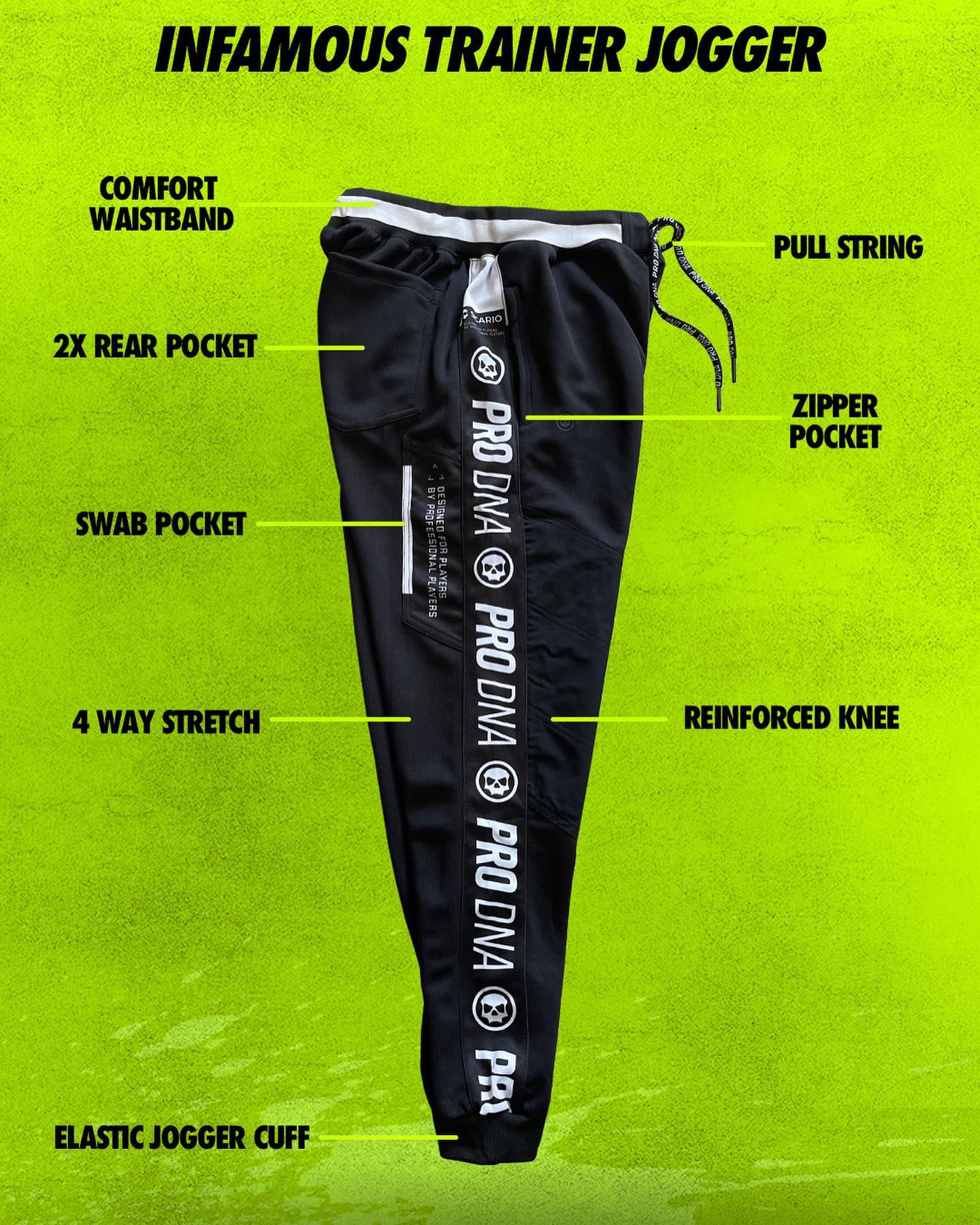 Infamous Trainer Jogger Paintball Pants - Pro DNA - Small