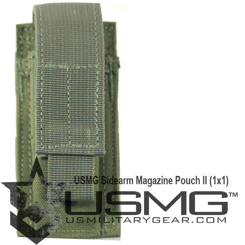 OLIVE DRAB Single Sidearm Magazine Pouch