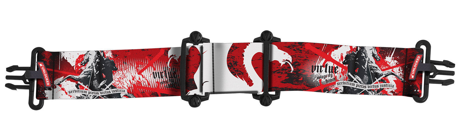 Virtue Vio Goggle Strap - Dragon Slayer White Black Red