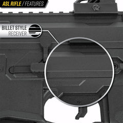 Valken ASL Mod-M AEG Airsoft Rifle Battery & Charger Combo - Black