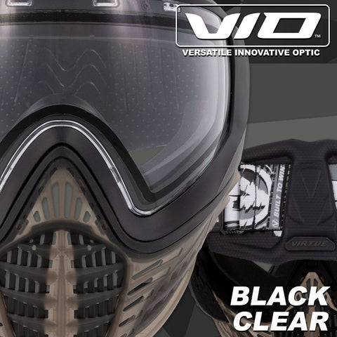 Virtue VIO Contour 2 Paintball Mask - Black Clear