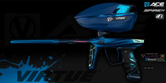 Virtue Ace Luxe X Paintball Marker + Spire IV - Ice Blue