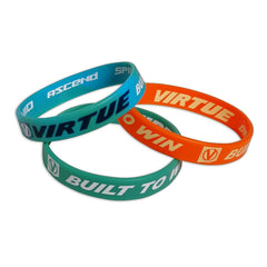 Virtue Paintball Wristband 3 Pack - Cyan/Aqua/Orange