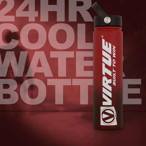 Virtue Stainless Steel 24 Hour Cool Water Bottle - Red