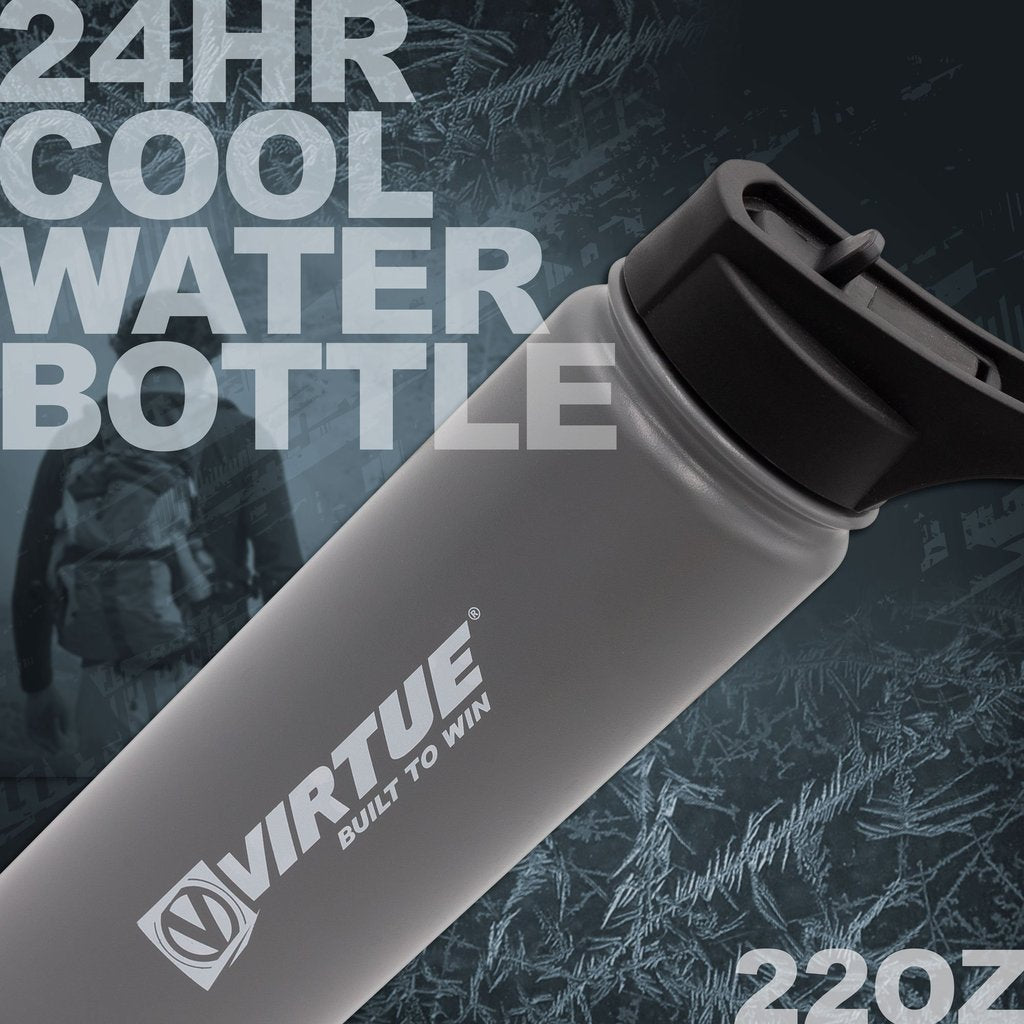 Virtue Stainless Steel 24 Hour Cool Water Bottle - 22 ounce - Gray