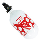 HK Army "Extra Lite" Carbon Fiber Tank - Standard Reg - Hex - 68/4500 PSI - White/Red