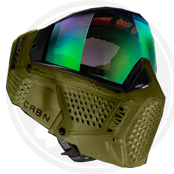 Carbon ZERO Pro Paintball Mask - More Coverage - Moss (*Pre-Order)