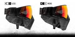 Carbon ZERO Pro Paintball Mask - Less Coverage - Smoke