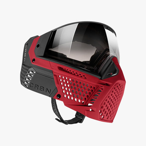 Carbon ZERO SLD Paintball Mask - Less Coverage - Crimson