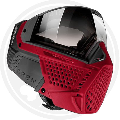 Carbon ZERO SLD Paintball Mask - More Coverage - Crimson