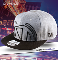 Virtue Zoom50X Snapback Hat - Gray / Black