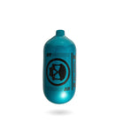 Infamous Skeleton Air "Hyperlight" Paintball Tank BOTTLE ONLY - Diamond Series - Aqua / Black - 80/4500 PSI