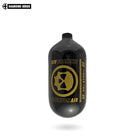 Infamous Skeleton Air "Hyperlight" Paintball Tank BOTTLE ONLY - Diamond Series - Black / Gold - 80/4500 PSI