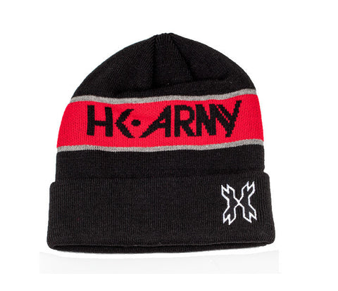 HK Attack Beanie - Black / Red - Punishers Paintball