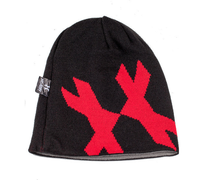 DVO Beanie - Red / Grey / Black