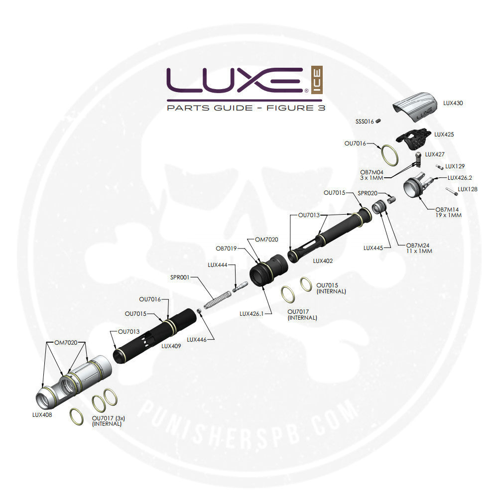 DLX Luxe Ice Bolt System Parts List   Pick The Part You Need!