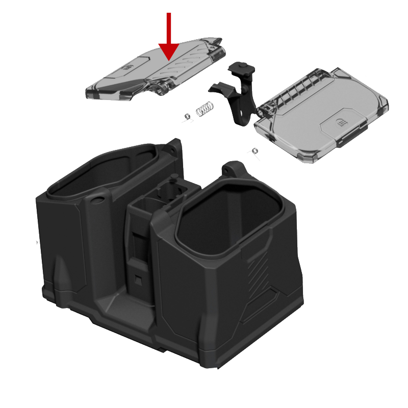 Box Rotor Lid - Smoke (Left)