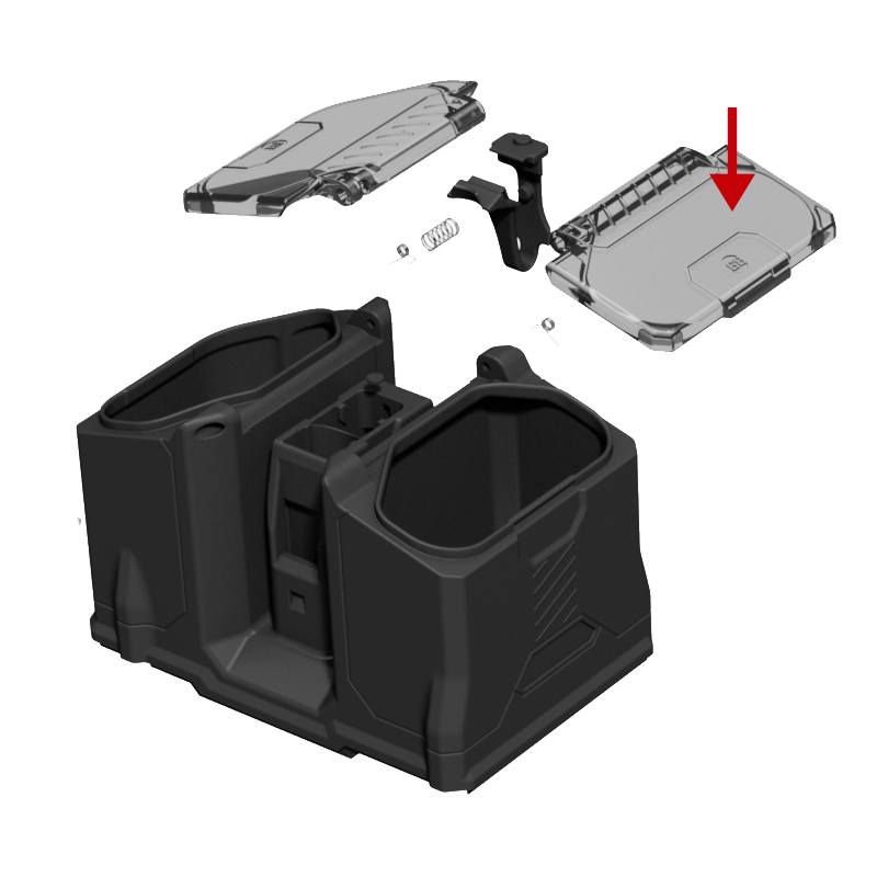 Box Rotor Lid - Smoke (Right)