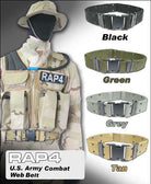 BLACK Combat Web Belt