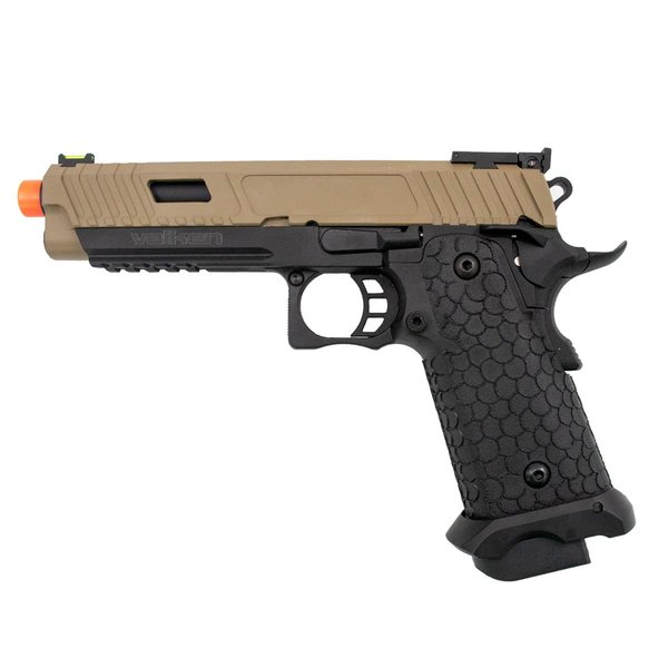 Valken BY HICAPA CO2 Blowback Airsoft Pistol - Tan/Black