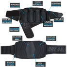 Virtue Breakout V2 Strapless Paintball Pod Pack - All Black 4+7