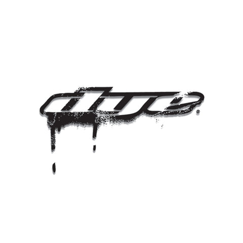 DYE Drip Sticker - 8" (Black or White) Black