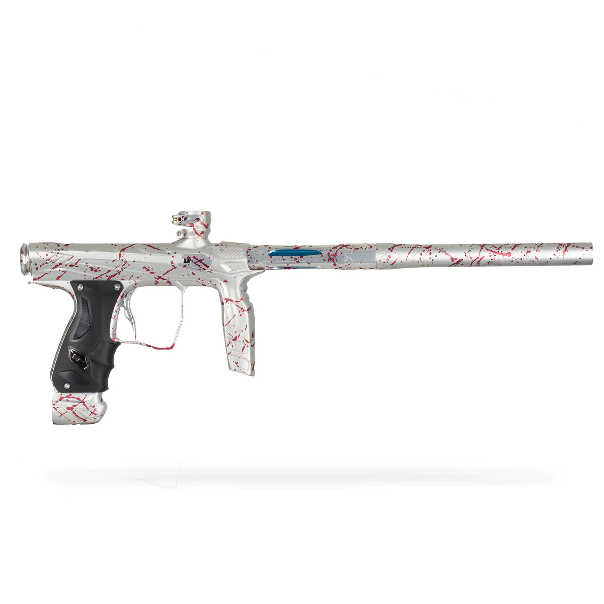 HK Army Shocker AMP Paintball Gun - Envy Splash (Silver/Red)