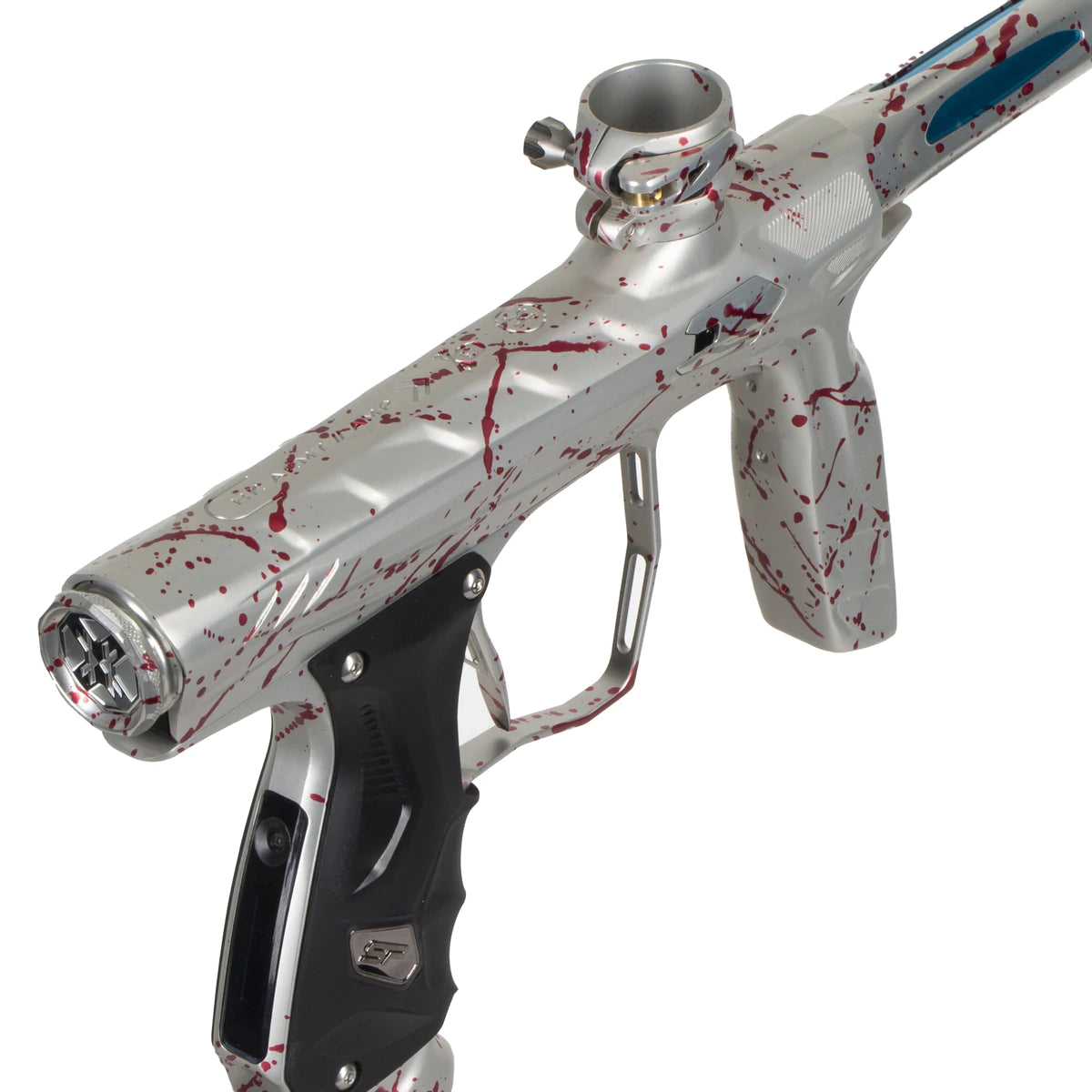 HK Army Shocker AMP Paintball Gun - Envy Splash (Silver/Red)