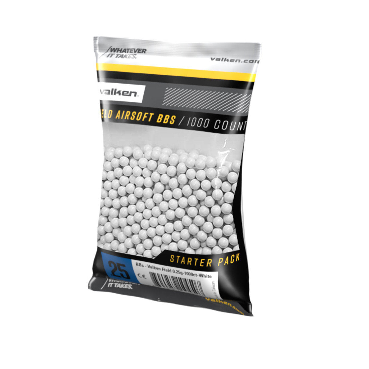 Valken Field 0.25g 1,000ct Biodegradable Airsoft BBs