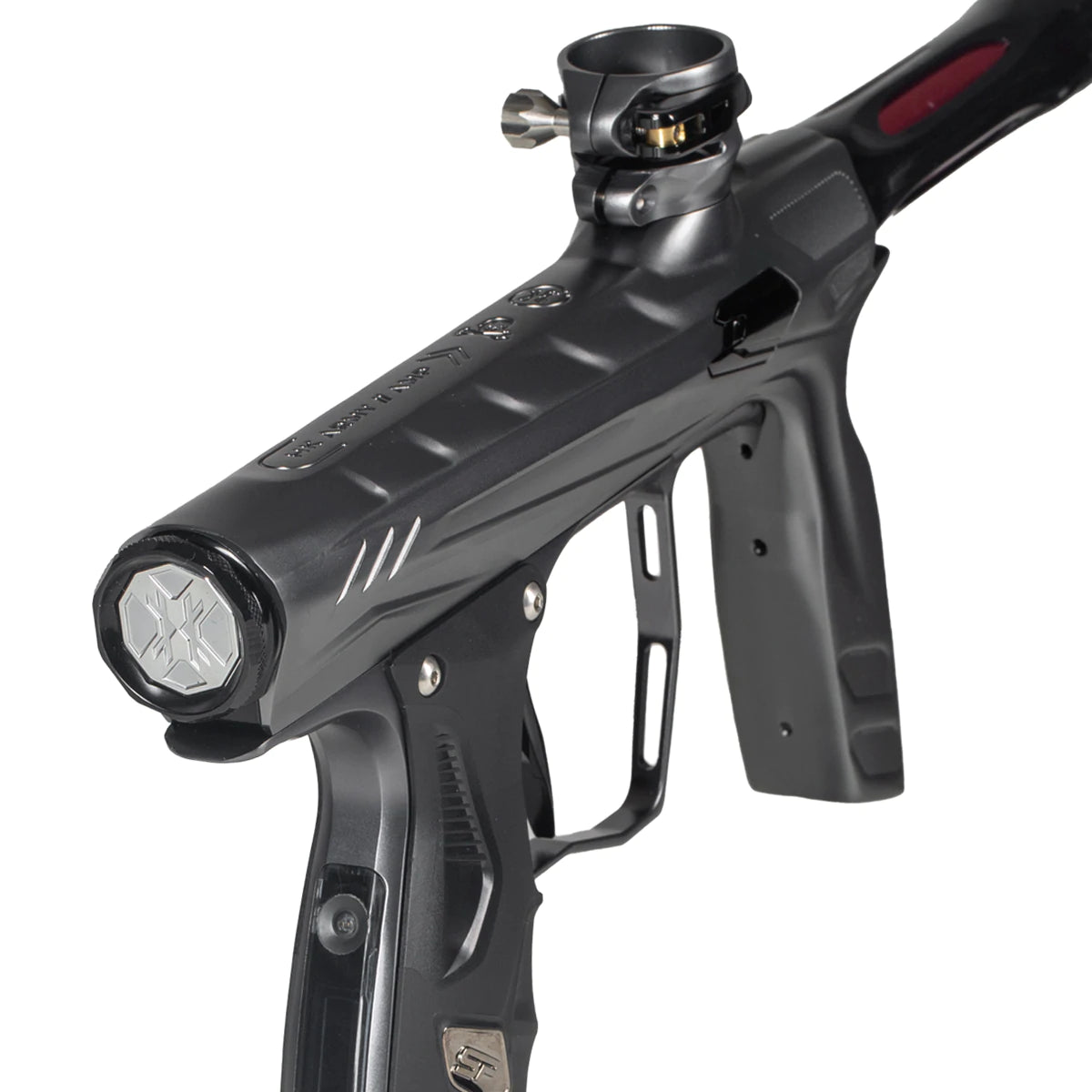 HK Army Shocker AMP Paintball Gun - Dust Pewter/Polished Black