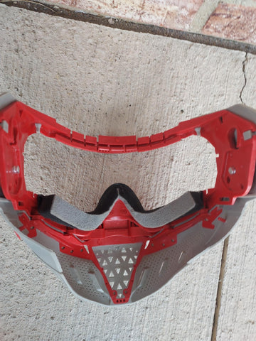 Used Empire EVS Paintball Mask FRAME ONLY - Grey / Red