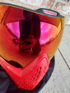 Used Dye I5 Paintball Goggle - Red/Yellow Custom Painted