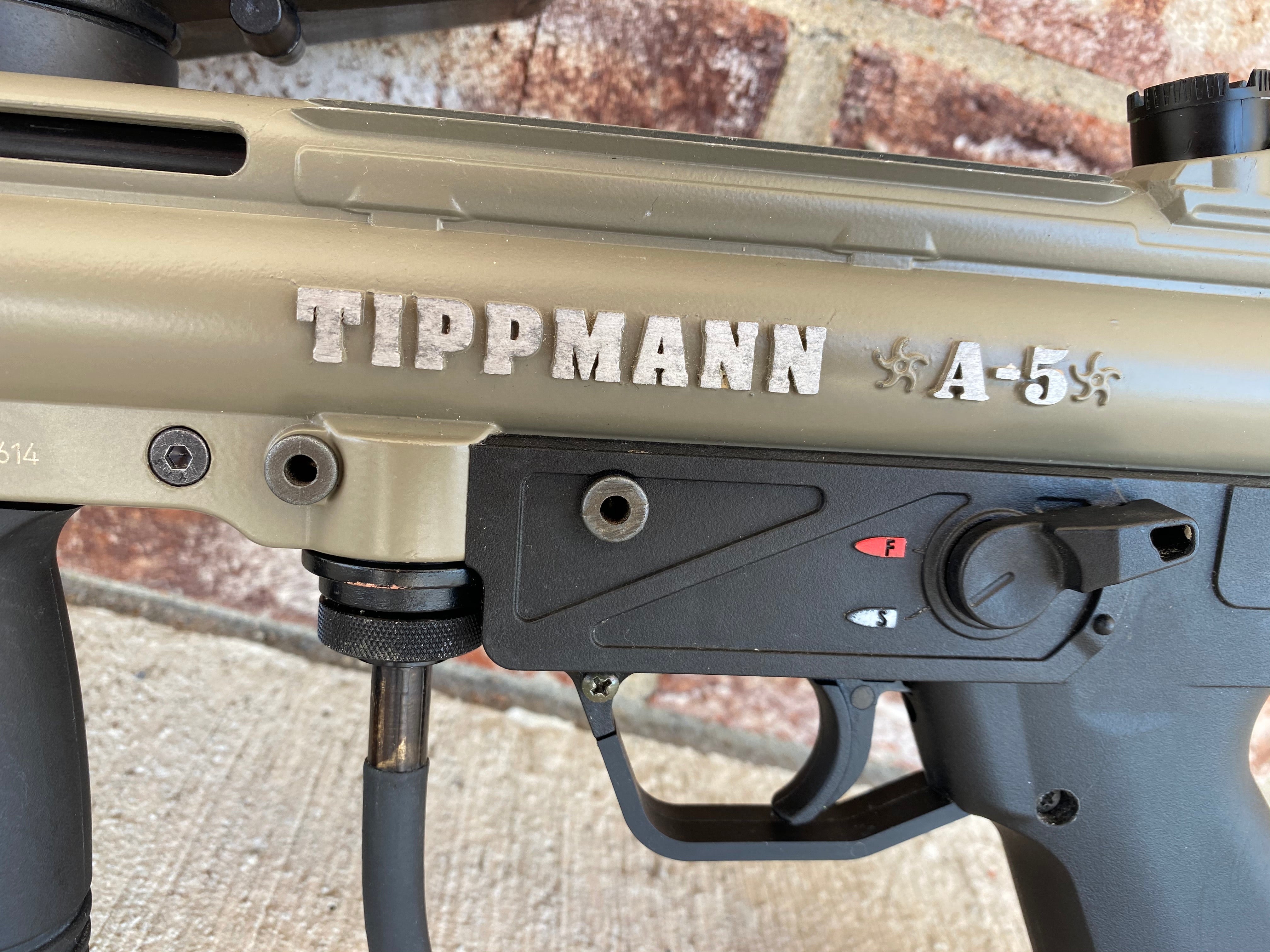 Used Tippmann A-5 Paintball Marker - Olive / Black