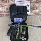 Used DLX Luxe X Paintball Gun - Urban Camo with Lime Accents