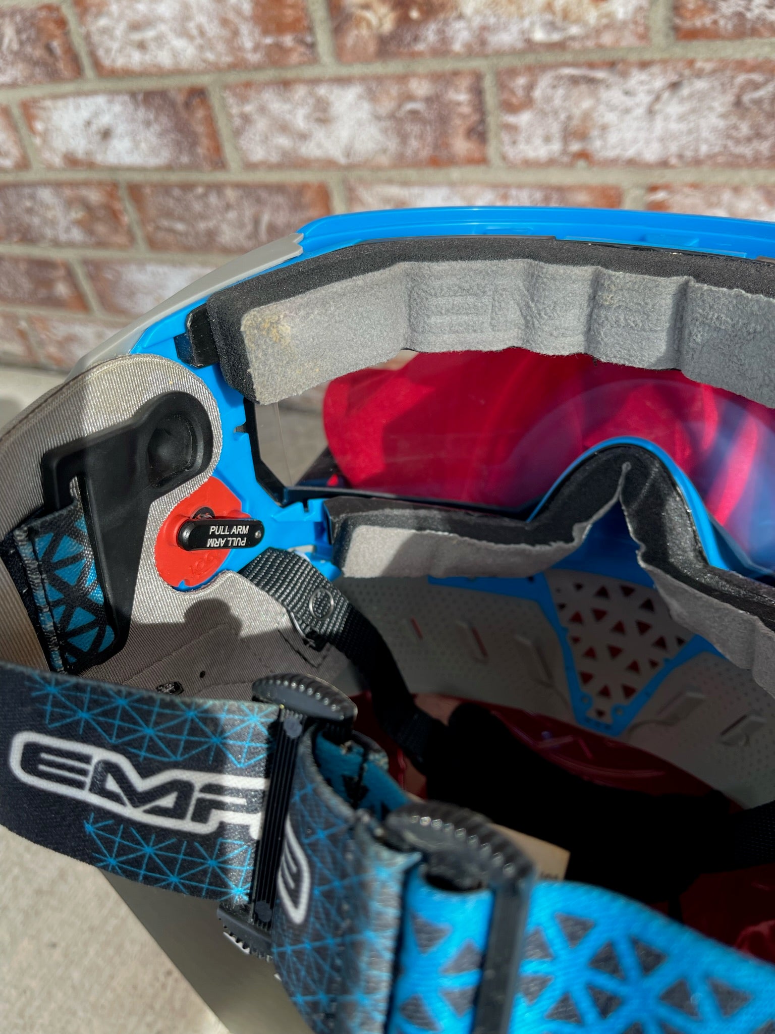 Used Empire EVS Paintball Mask - Grey / Cyan