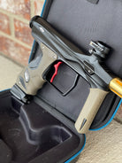 Used Shocker Amp Paintball Gun - Black w/ Red SSC Deuce Trigger and Infamous Red & Gold Silencio FXL Barrel