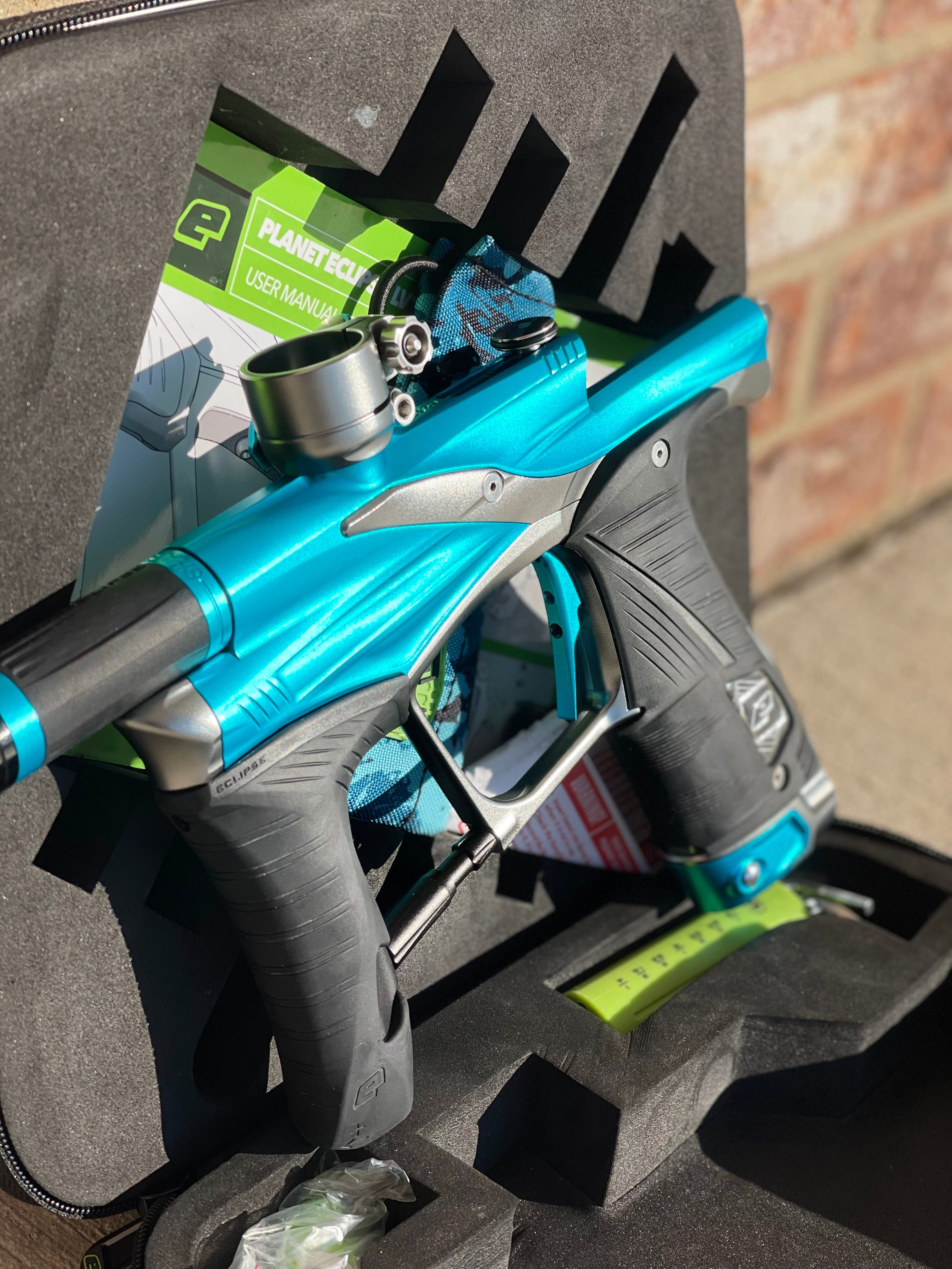 Used Planet Eclipse Lv1.6 Paintball Gun - Zircon (Teal / Grey)