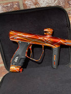 Used Ultra Shocker XLS Paintball Gun - Fire and Ice - Splash Trigger Frame and CVO Frame