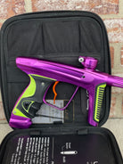 Used DLX Luxe X Paintball Gun - Gloss Purple / Dust Purple w/ Orange Deuce Trigger