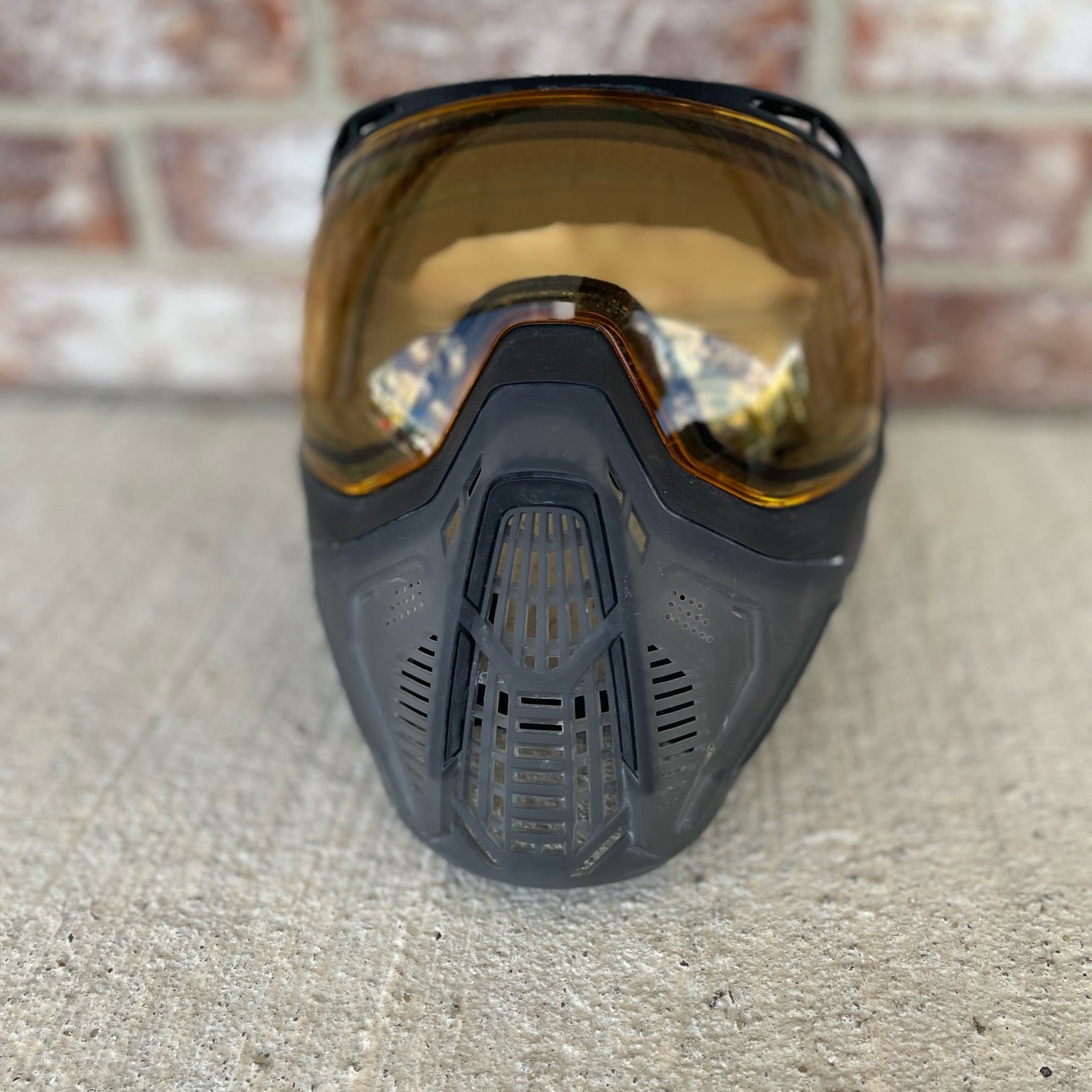 Used HK Army SLR Paintball Mask - Smoke w/ Amber Lens