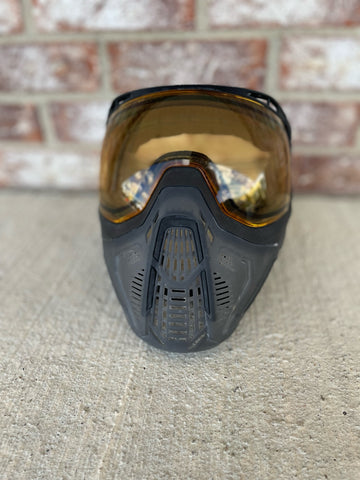 Used HK Army SLR Paintball Mask - Smoke w/ Amber Lens
