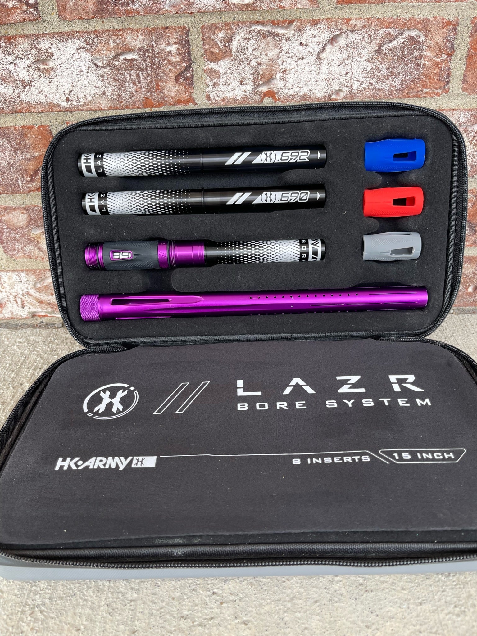 Used HK Army LAZR Barrel Kit - Dust Purple- Black Inserts - Autococker Thread