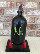 Used Ninja SL 77/4500 Paintball Tank - Black with Lime