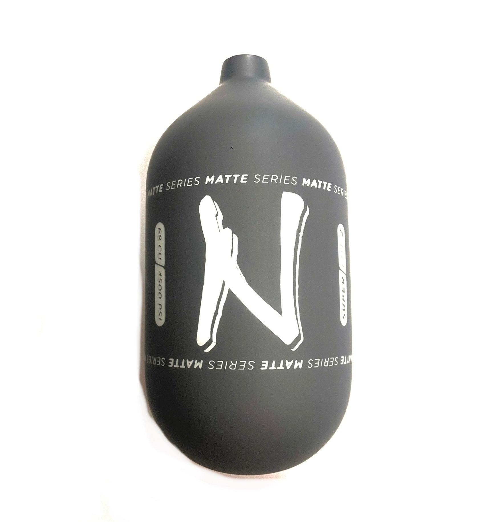 Ninja SL2 68/4500 "Matte Series" Carbon Fiber Paintball Tank BOTTLE ONLY - Grey/White