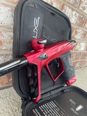 Used HK Army DLX Luxe X A51 Paintball Gun - Dust Red/Polished Black w/Infamous Deuce Trigger & Carbon IC Barrel