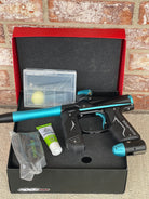 Used Empire Axe 2.0 Paintball Gun - Black w/Teal Accents