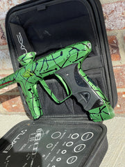 Used DLX Luxe Ice Paintball Gun - LE Dust Green/Black 3D Splash #7 of 20