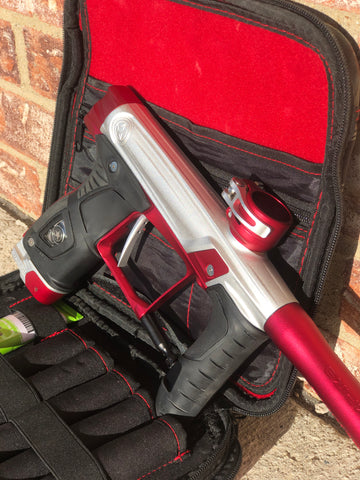 Used GI Sports Stealth Paintball Marker- Silver/Red